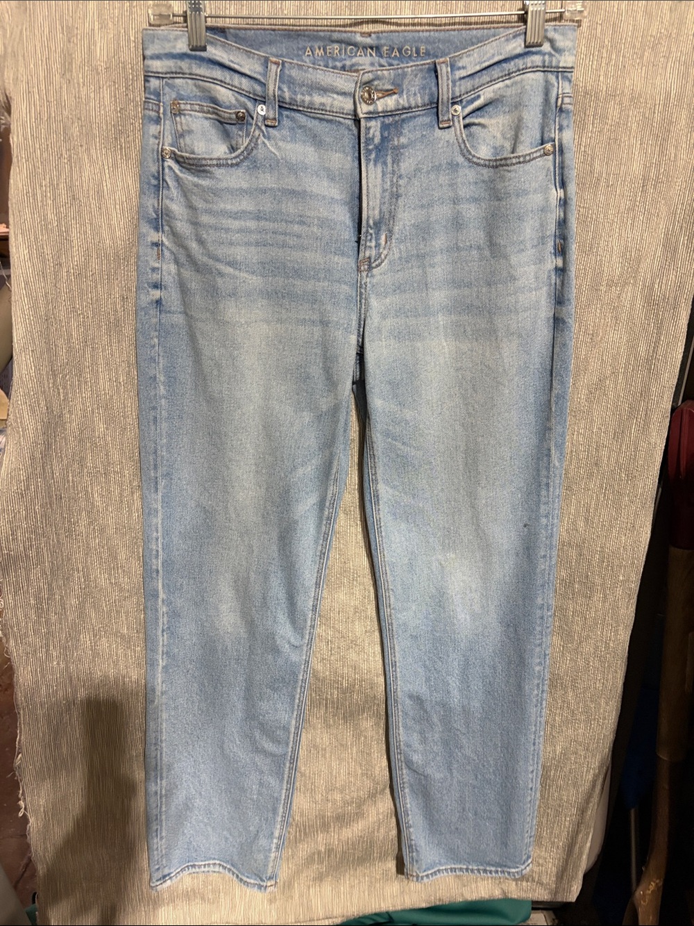 American Eagle Outfitters Light Blue Straight Leg Jeans